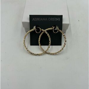 Women’s Adriana Orsini, gold tone, hoop earrings
